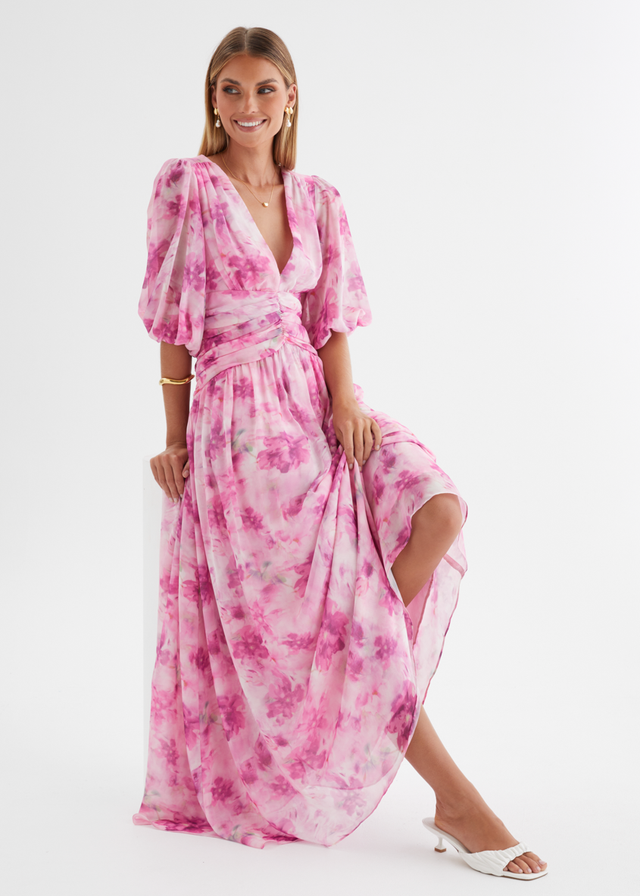 Aubree Maxi Dress - Watercolour Floral