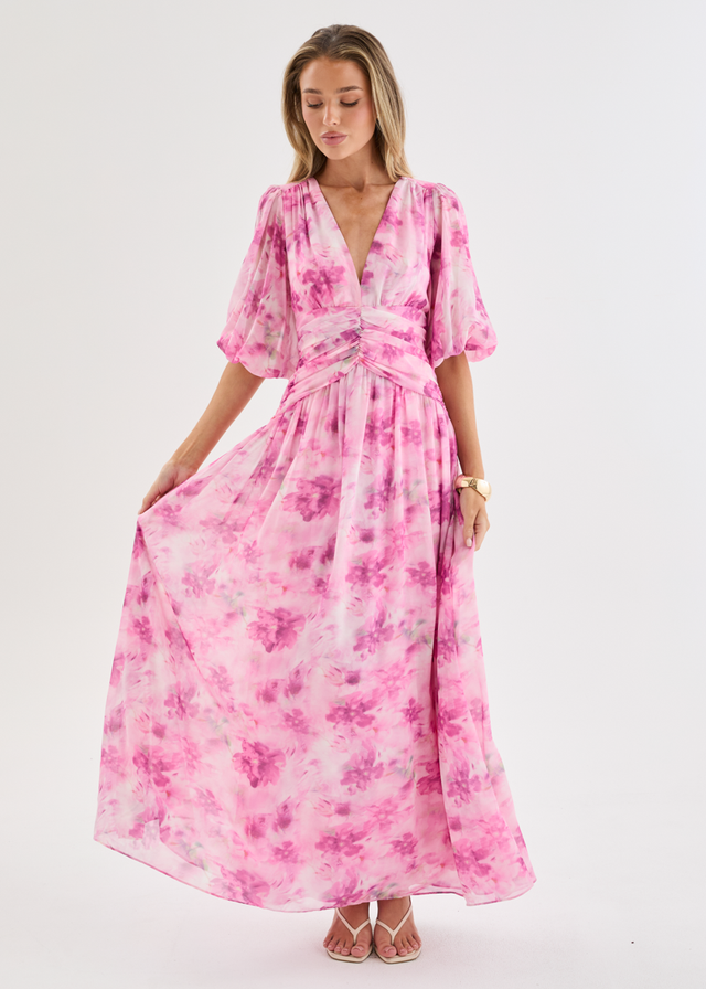 Aubree Maxi Dress - Watercolour Floral