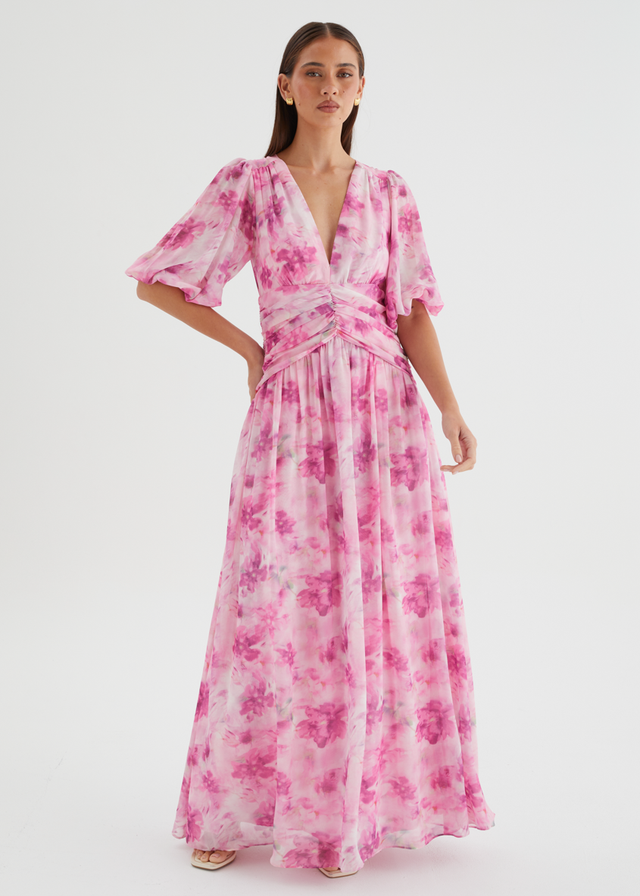 Aubree Maxi Dress - Watercolour Floral