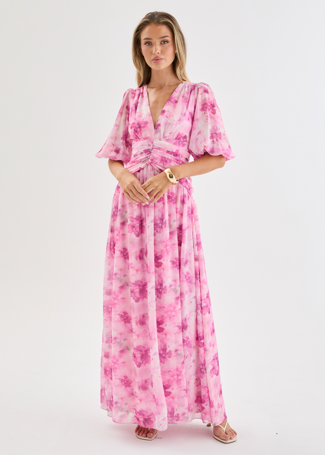 Aubree Maxi Dress - Watercolour Floral