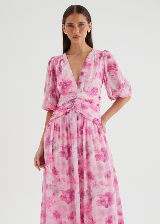 Aubree Maxi Dress - Watercolour Floral