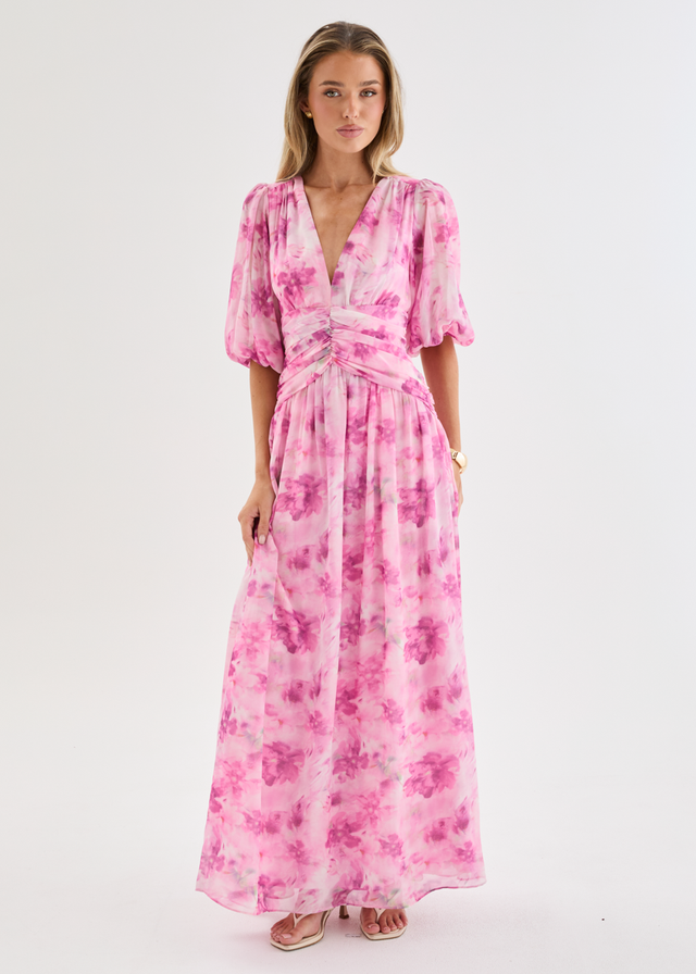Aubree Maxi Dress - Watercolour Floral
