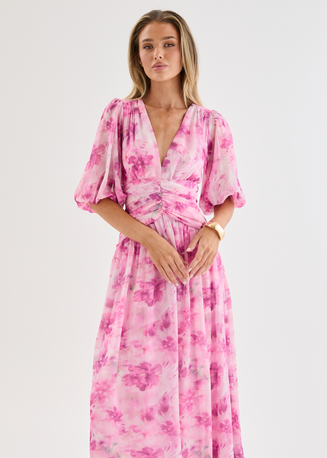 Aubree Maxi Dress - Watercolour Floral