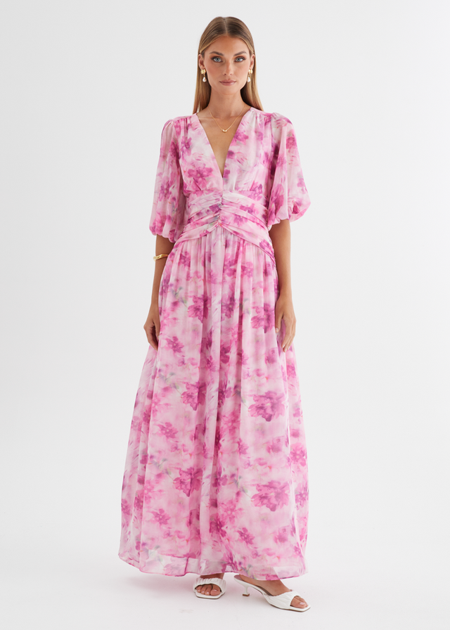 Aubree Maxi Dress - Watercolour Floral