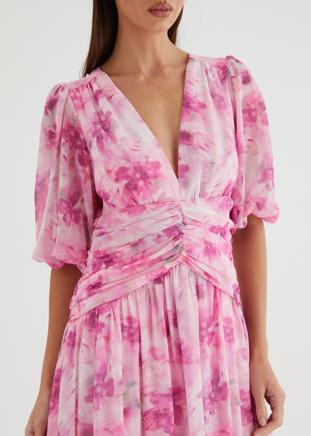 Aubree Maxi Dress - Watercolour Floral