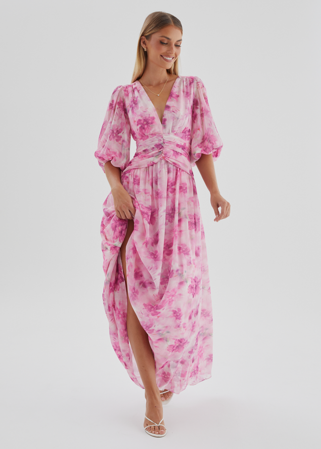 Aubree Maxi Dress - Watercolour Floral
