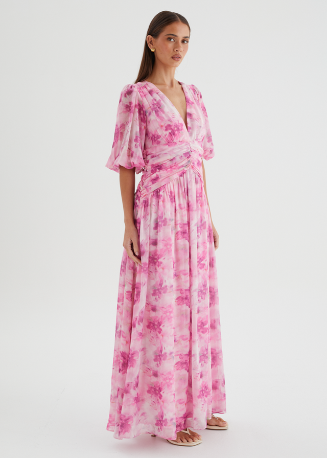 Aubree Maxi Dress - Watercolour Floral