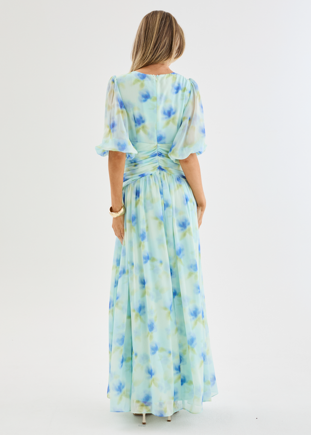 Aubree Maxi Dress - Ocean Flora