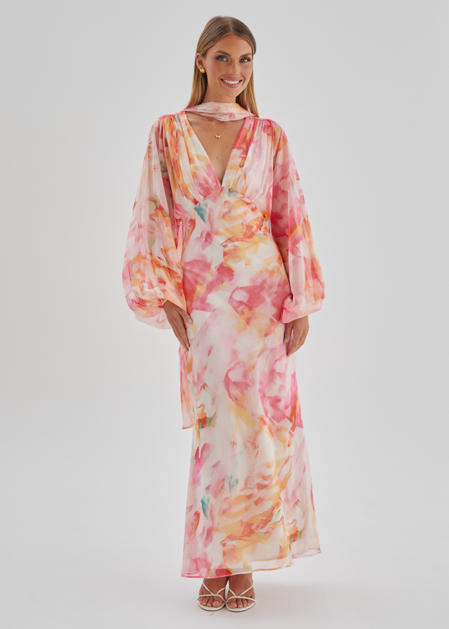 Mayflower Midi Dress - Ruby Splash