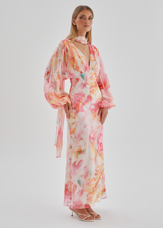 Mayflower Midi Dress - Ruby Splash