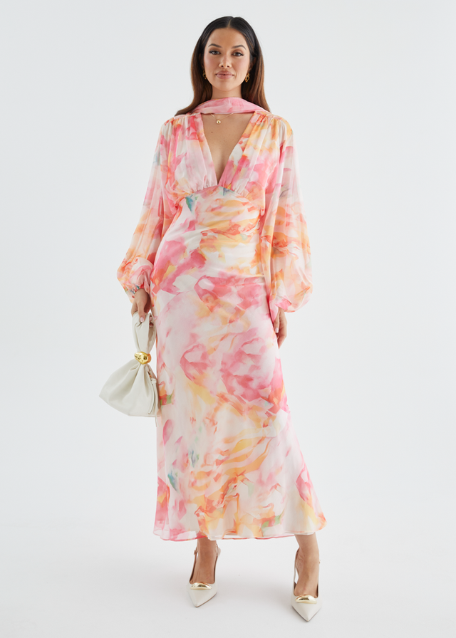 Mayflower Midi Dress - Ruby Splash