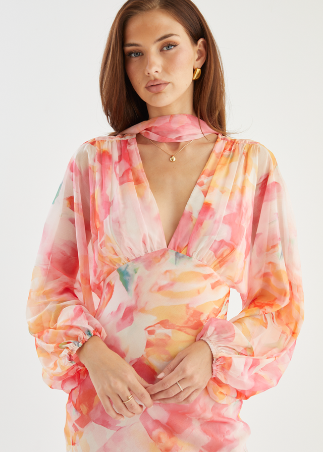 Mayflower Midi Dress - Ruby Splash