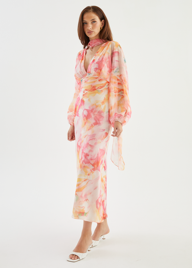 Mayflower Midi Dress - Ruby Splash