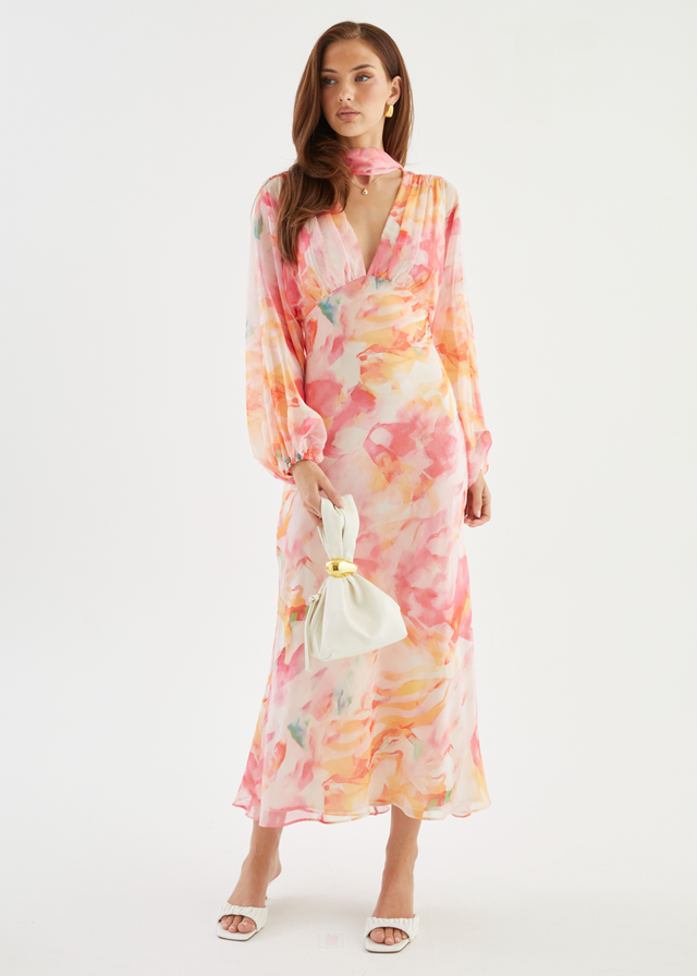 Mayflower Midi Dress - Ruby Splash