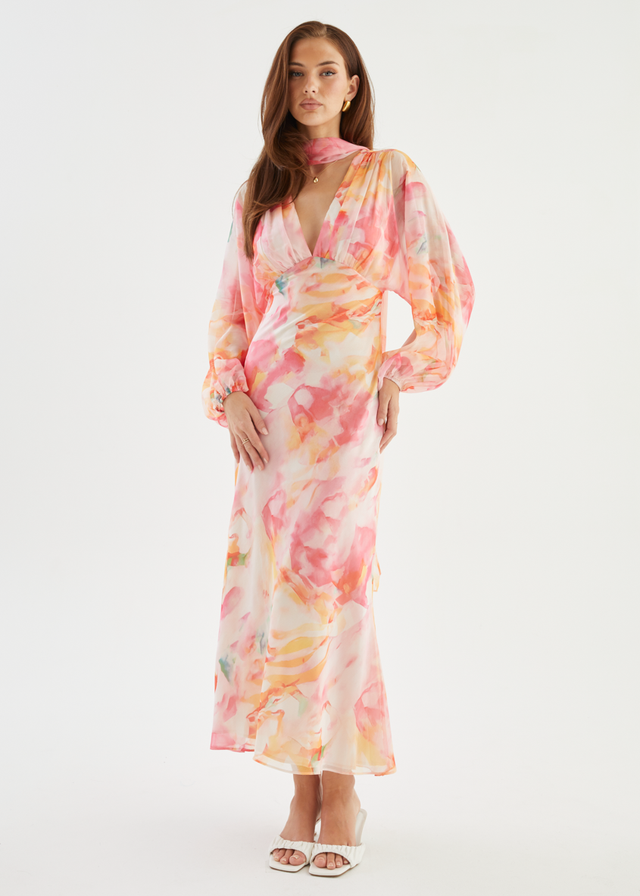 Mayflower Midi Dress - Ruby Splash