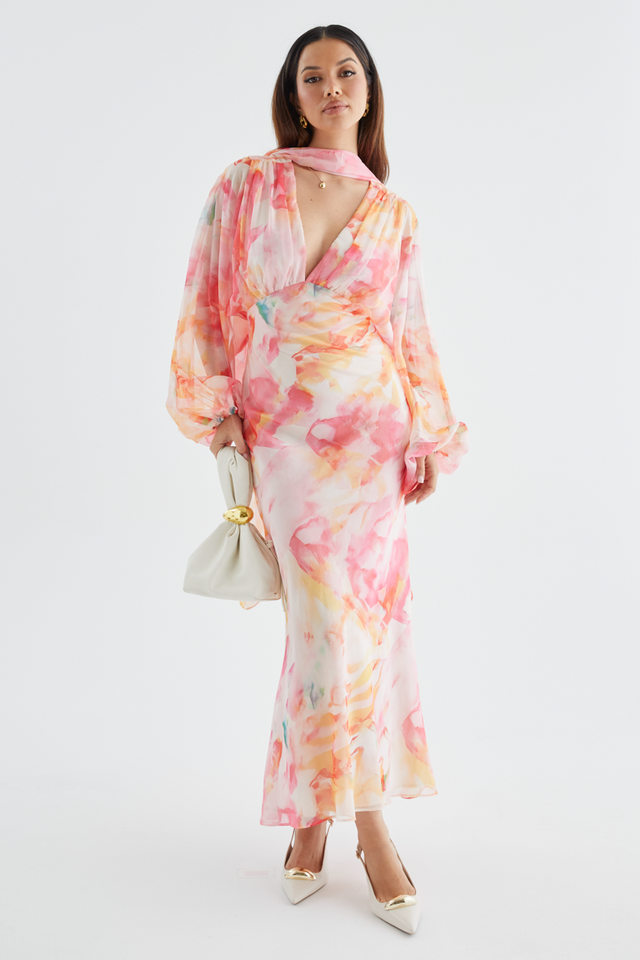 Mayflower Midi Dress - Ruby Splash