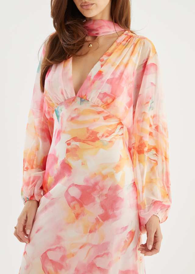 Mayflower Midi Dress - Ruby Splash