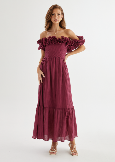 marlow maxi dress Marlow Off Shoulder Maxi Dress