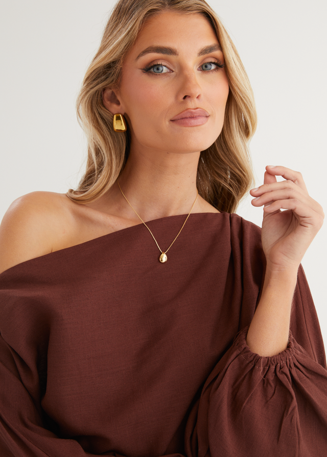 Mikah Earrings - Gold