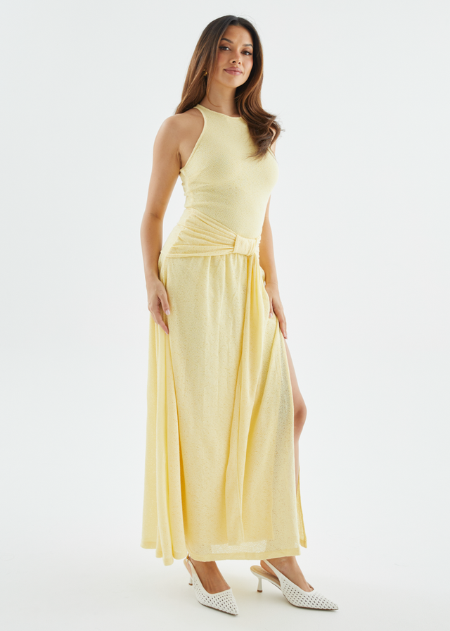Kirria Knit Maxi Dress - Yellow