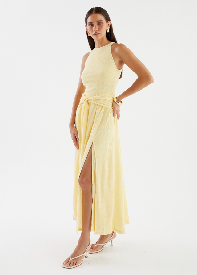Kirria Knit Maxi Dress - Yellow