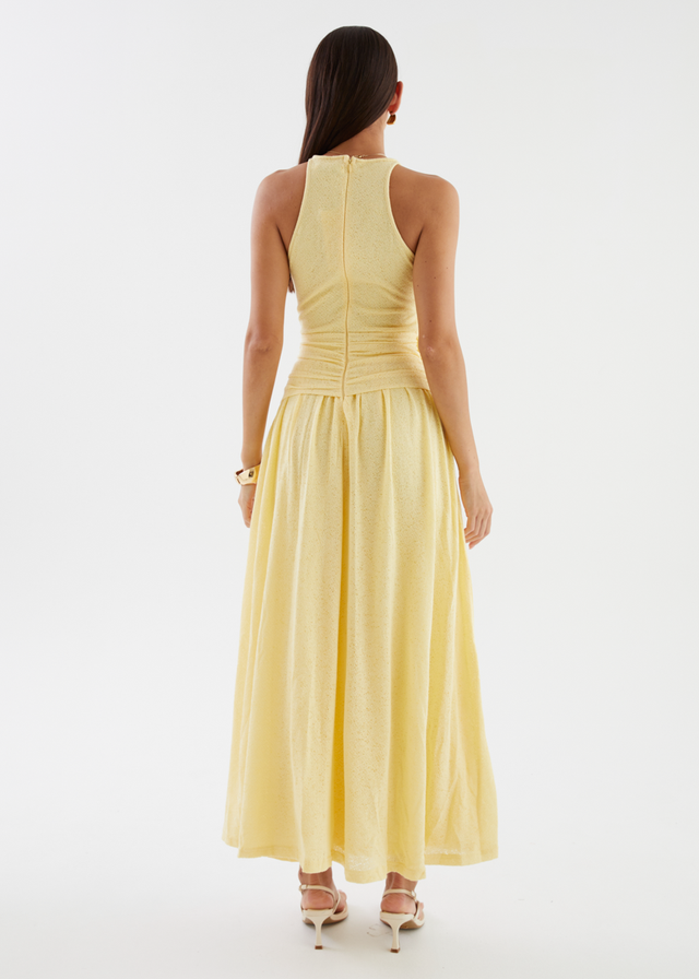 Kirria Knit Maxi Dress - Yellow