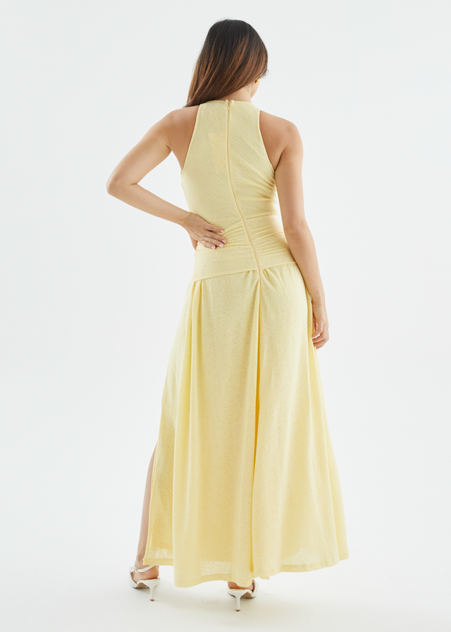 Kirria Knit Maxi Dress - Yellow