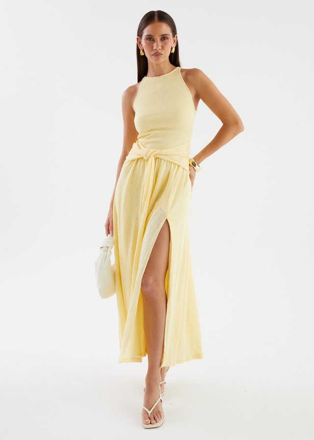 Kirria Knit Maxi Dress - Yellow