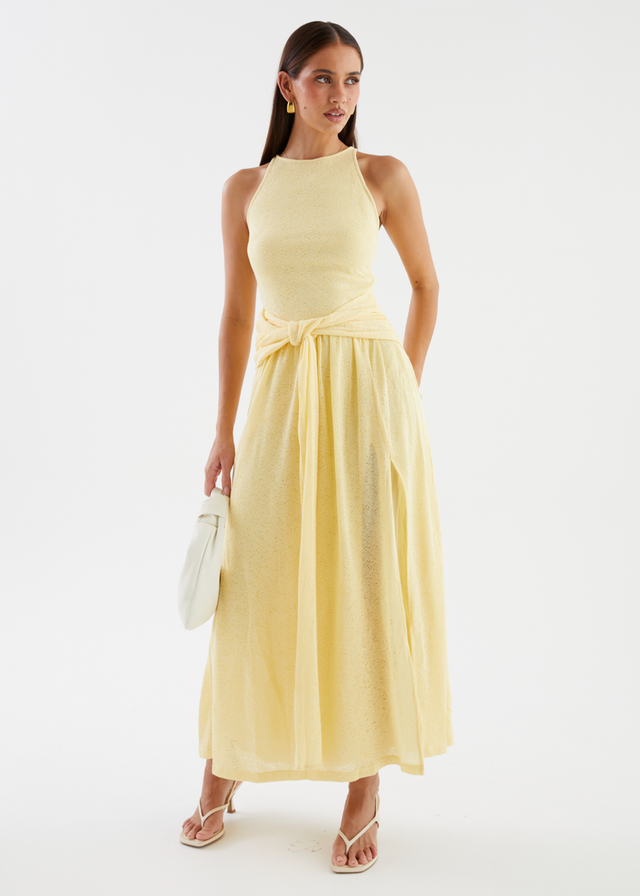 Kirria Knit Maxi Dress - Yellow