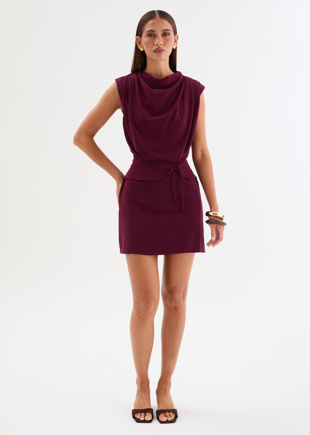 Eleanor Mini Dress - Boysenberry