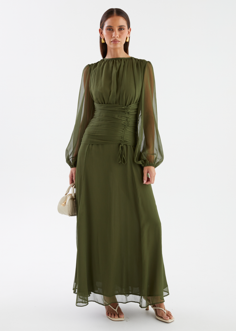 Green Long Sleeve Dresses Gingham & Heels Green Long Sleeve Dresses Gingham & Heels