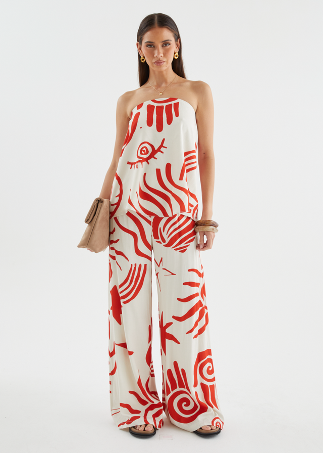 Sundial Set - Red Abstract