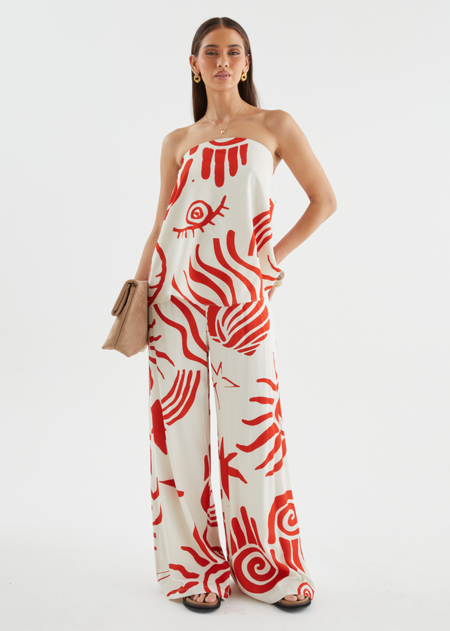 Sundial Set - Red Abstract