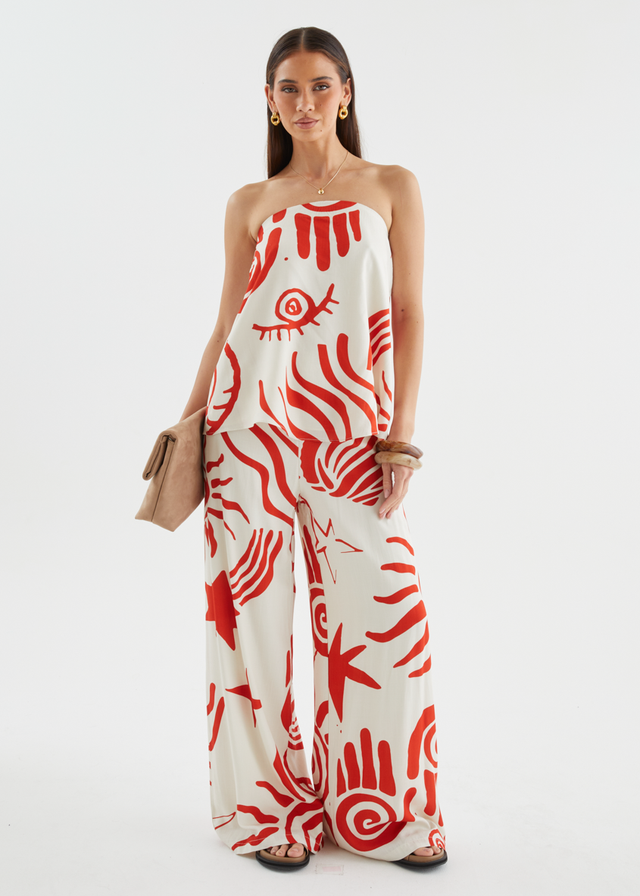 Sundial Set - Red Abstract