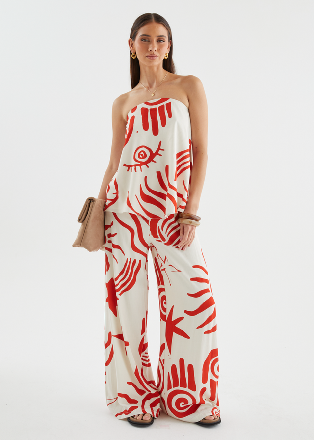 Sundial Set - Red Abstract