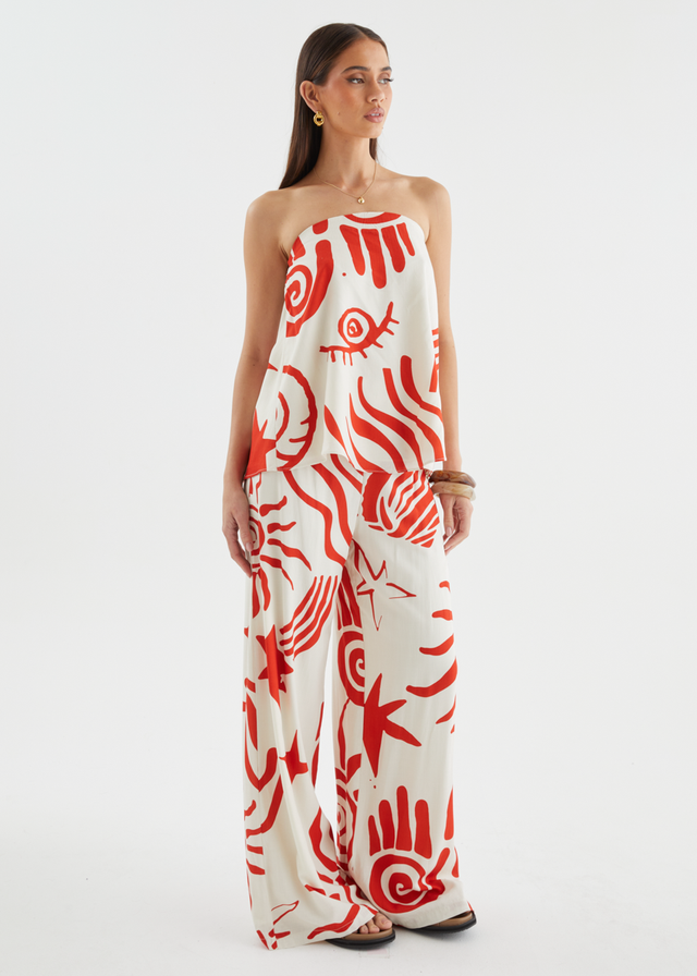 Sundial Set - Red Abstract