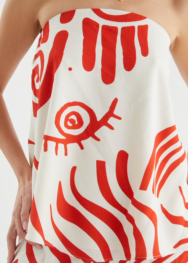 Sundial Set - Red Abstract