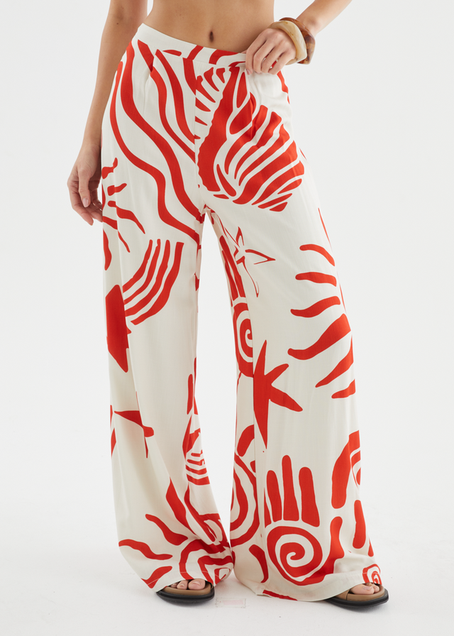 Sundial Set - Red Abstract