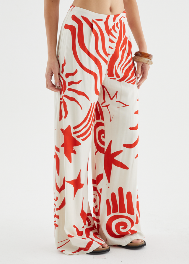 Sundial Set - Red Abstract