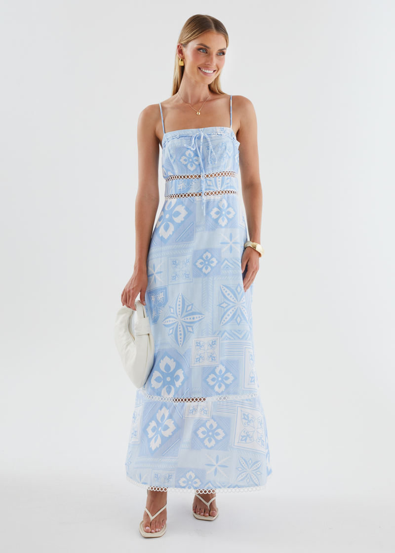 indie blue dresses Indie Maxi Dress