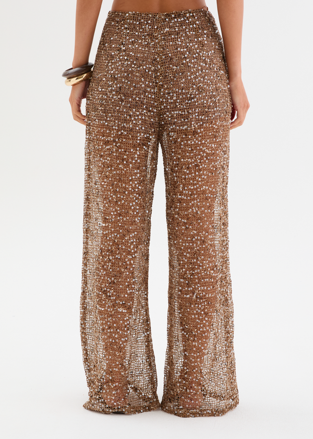 Rosangela Sequin Mesh Set - Mocha