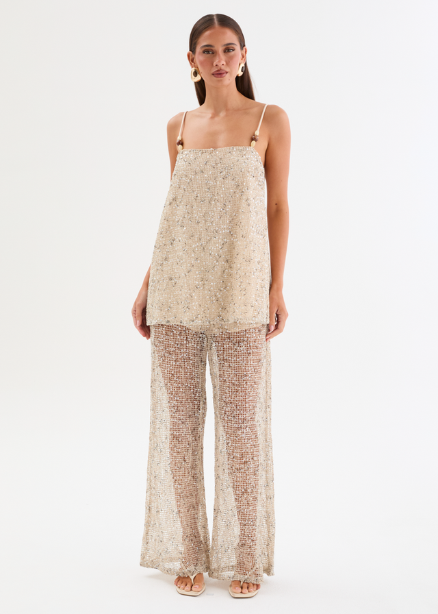 Rosangela Sequin Mesh Set - Moon