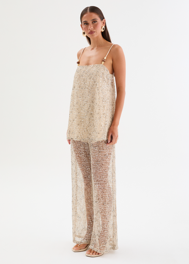 Rosangela Sequin Mesh Set - Moon
