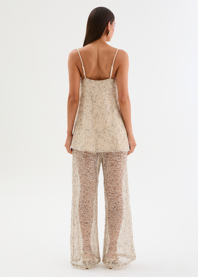 Rosangela Sequin Mesh Set - Moon