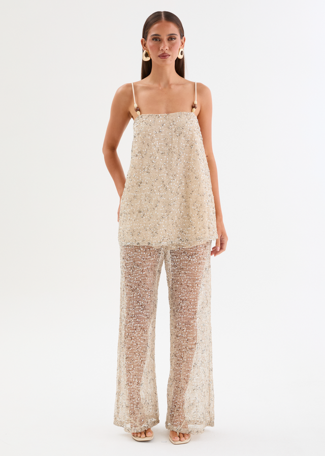 Rosangela Sequin Mesh Set - Moon