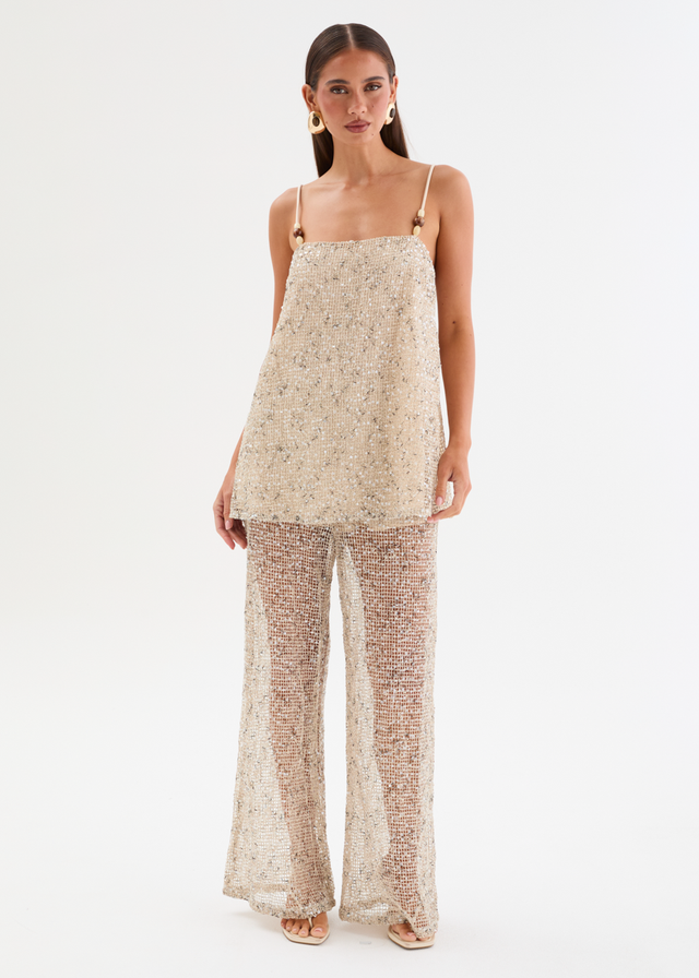 Rosangela Sequin Mesh Set - Moon