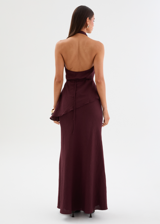 Olandria Set - Merlot Gingham & Heels Olandria Set - Merlot Gingham & Heels
