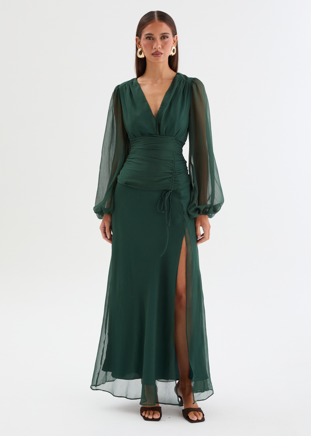 Moonstruck Maxi Dress - Forest Green