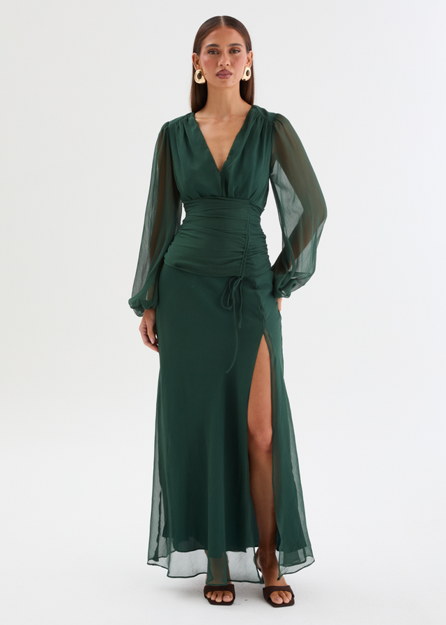 Moonstruck Maxi Dress - Forest Green
