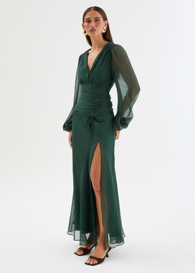 Moonstruck Maxi Dress - Forest Green